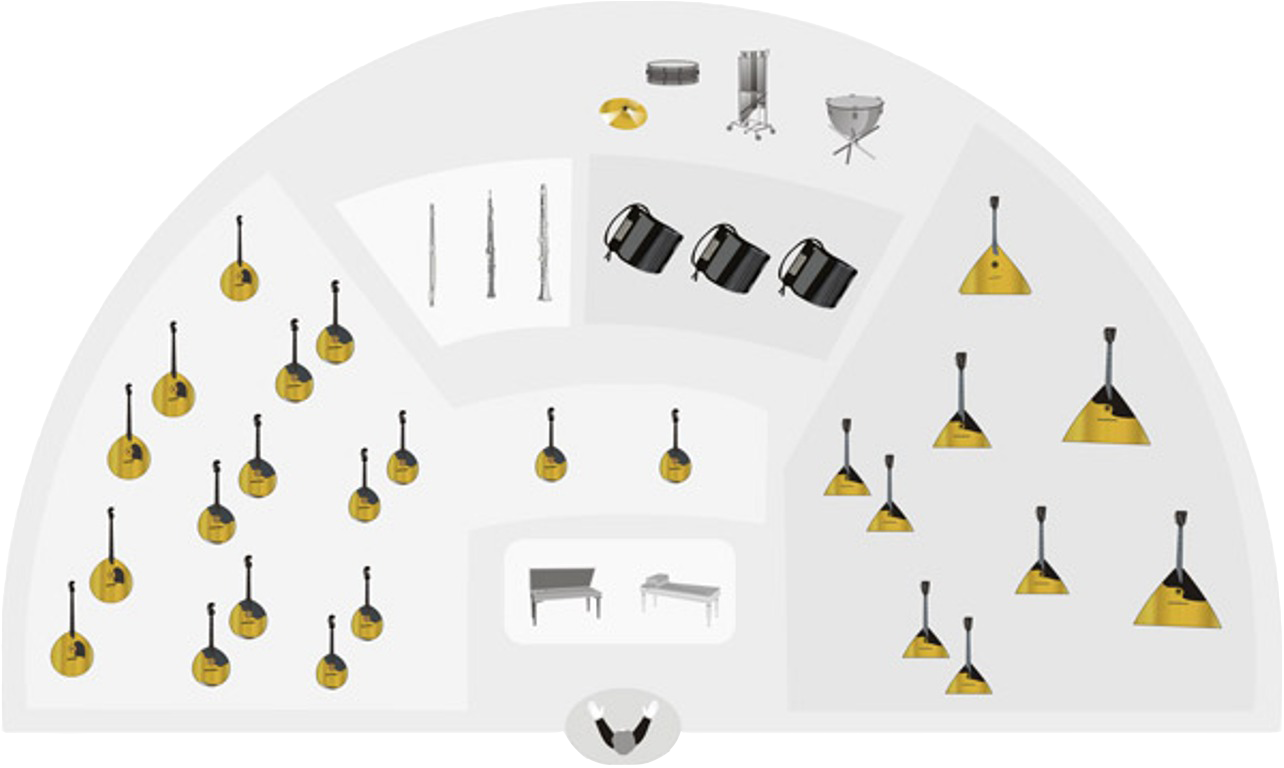 Рассадка народного оркестра схема